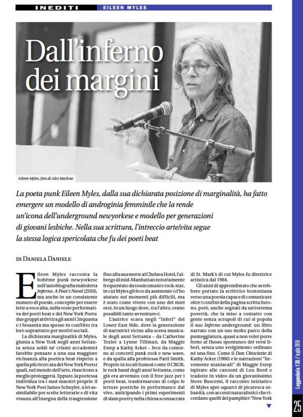Leggendaria 130 - Eileen Myles