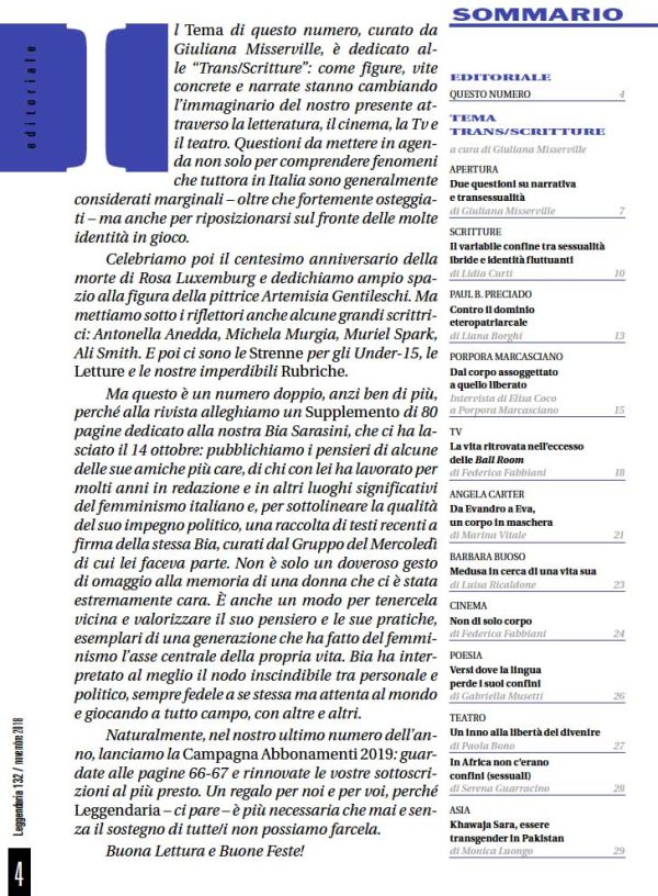 Leggendaria 132 - Trans/Scritture