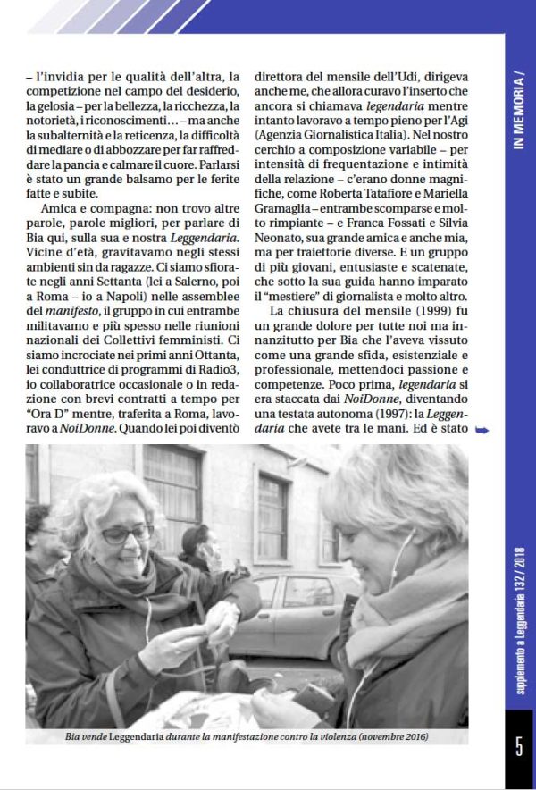 Leggendaria - Anna Maria Crispino per Bia Sarasini