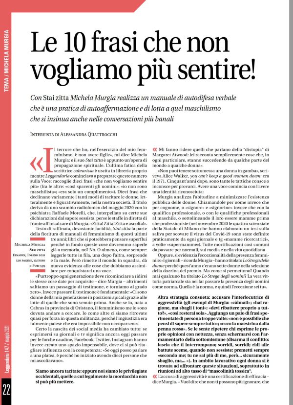 Leggendari 147 - Alessandra Quattrocchi e Michela Murgia