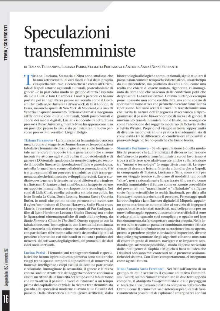 Leggendaria 150 - Speculazioni transfemministe