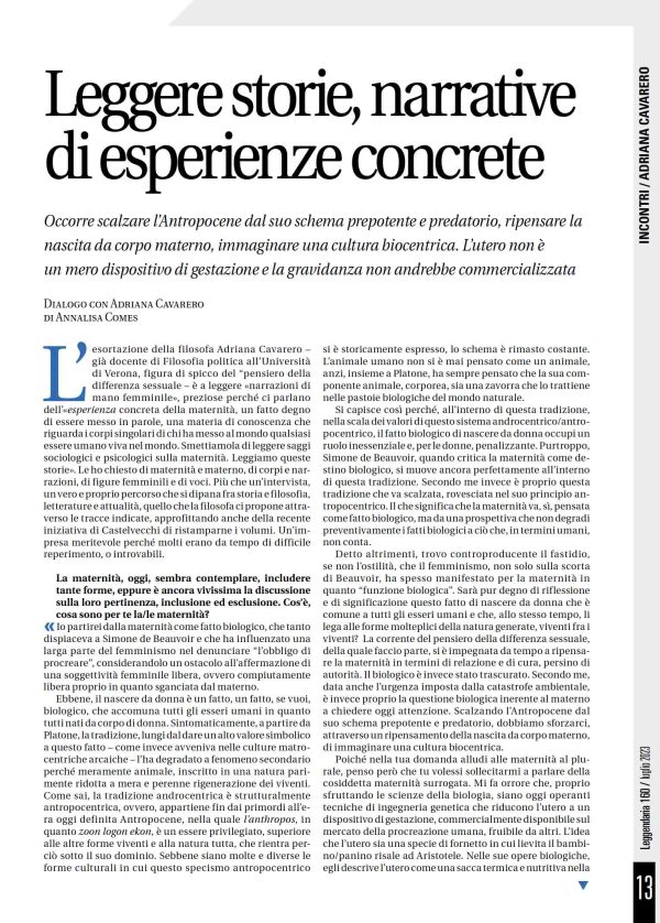 Leggendaria 160 - Annalisa Comes e Adriana Cavarero