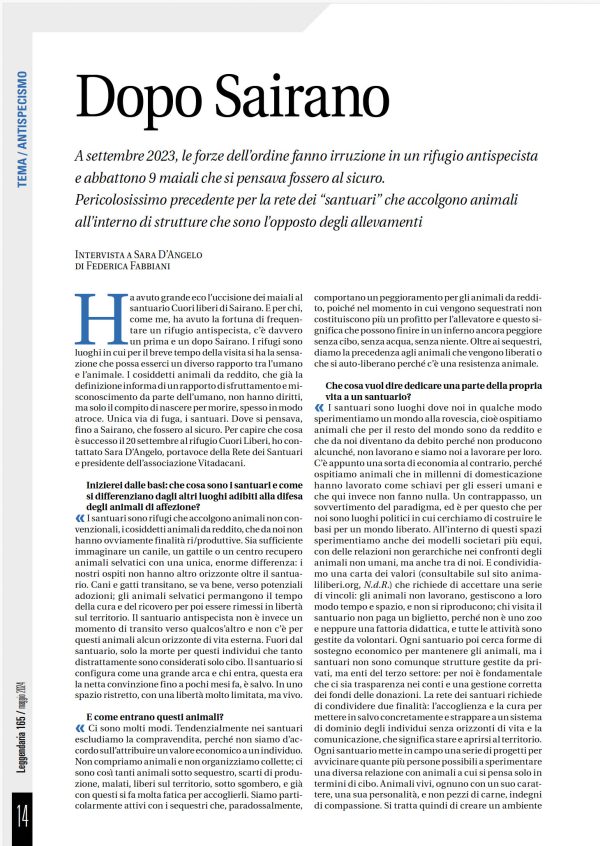 Leggendaria 165 - Rivoluzione antispecista