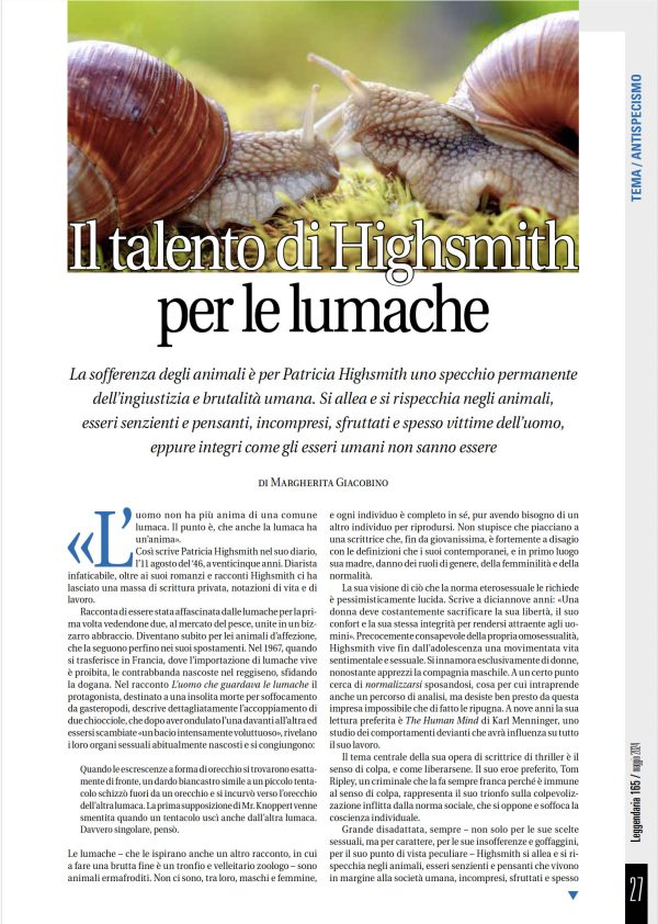 Leggendaria 165 - Rivoluzione antispecista