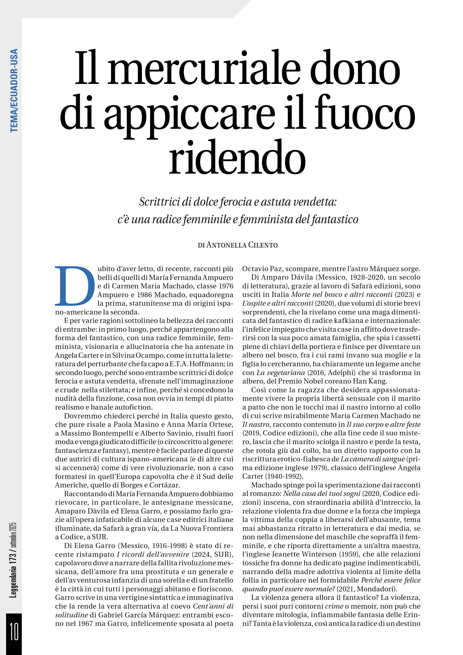 Leggendaria 173 |Fantastiche! La violenza trasfigurata