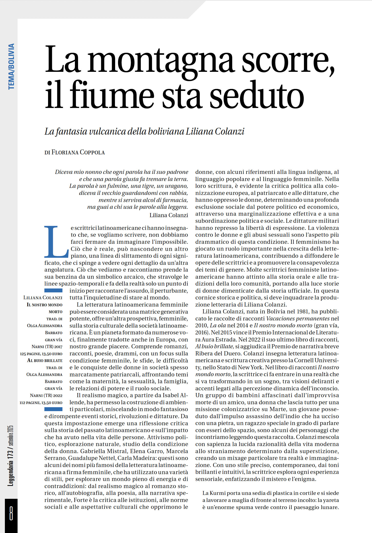Leggendaria 173 |Fantastiche! La violenza trasfigurata