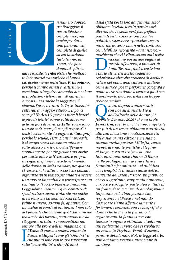 Leggendaria 175-176 | dicembre 2025 – gennaio, febbraio, marzo 2026